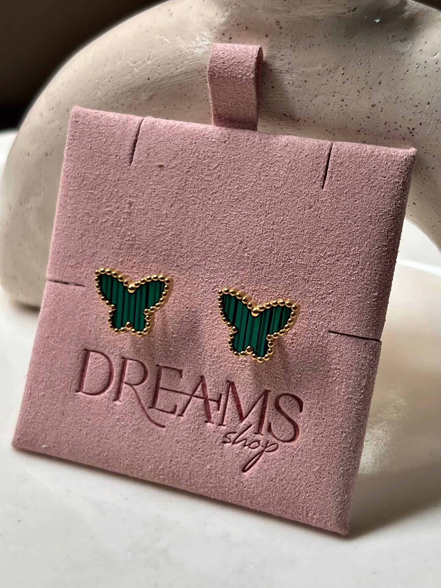 Aretes Green Mariposa - Van Cleef Naturaleza