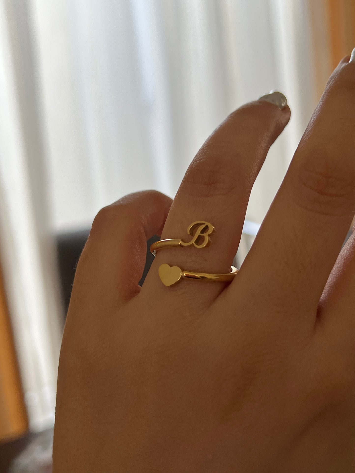 B Letter Ring