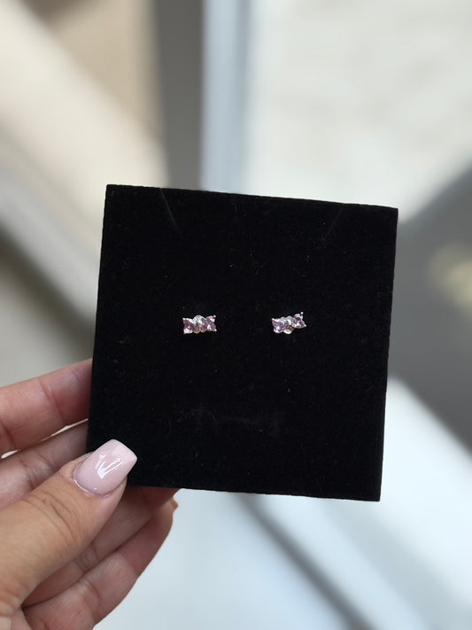 Aretes Lazo Rosa