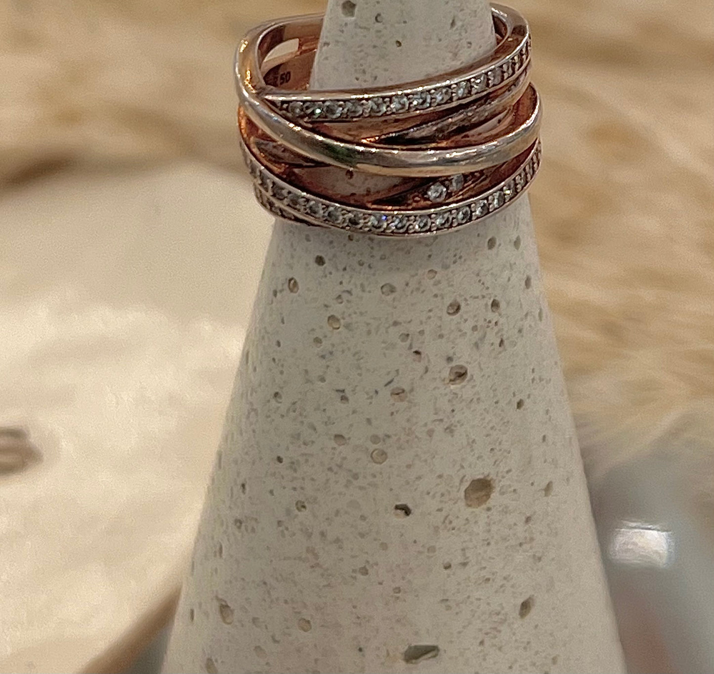 Anillo Entrelazos Rose Gold