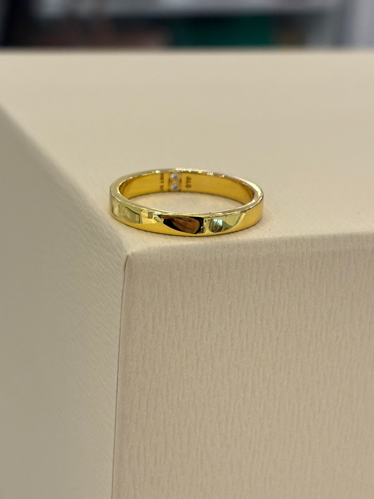 Anillo Banda Lisa Gold - Unisex
