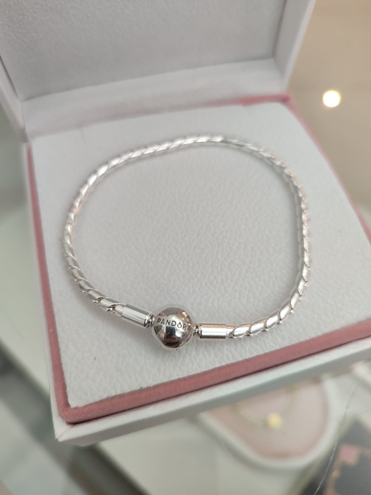 Brazalete Cadena Trenzada Broche Redondo