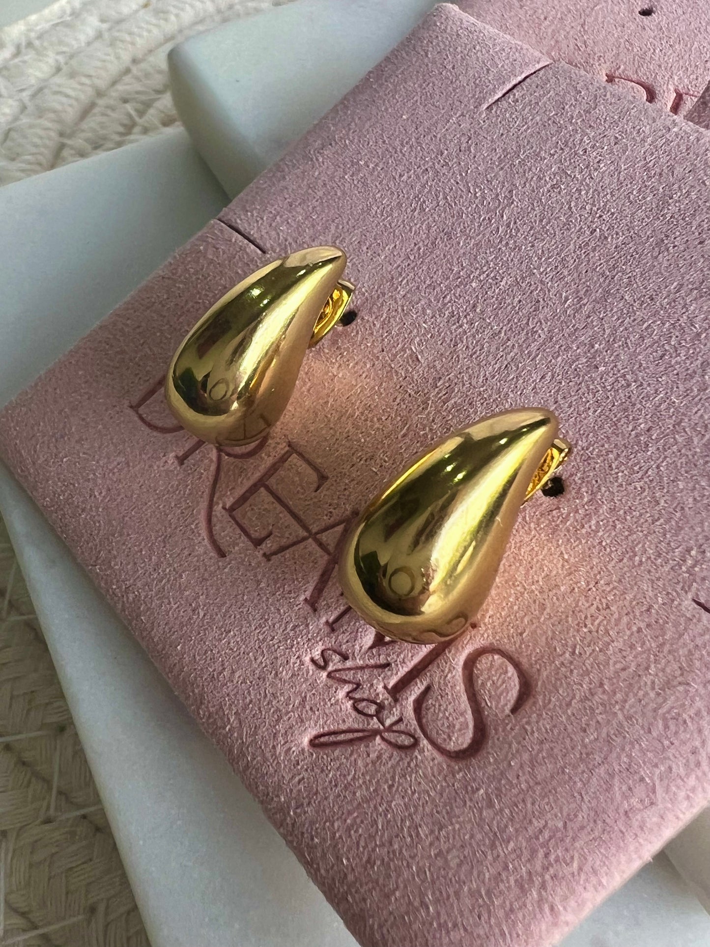 Aretes Gota Audaz Gold - Medianos