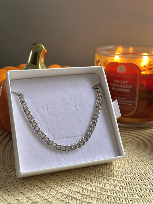 Cuban Chain Silver - Collar