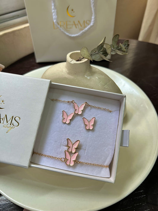 Set de Mariposas Rosa