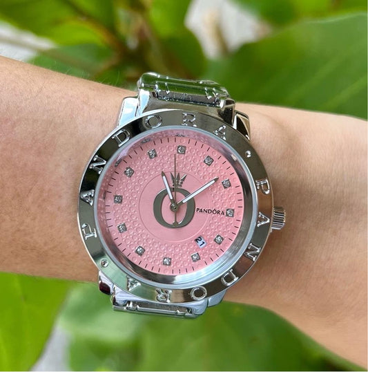 Reloj Corona Fondo Rosa