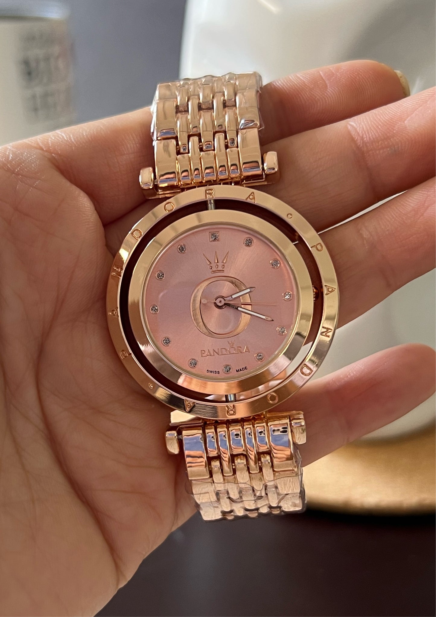 Reloj Dial Giratorio Rose Gold