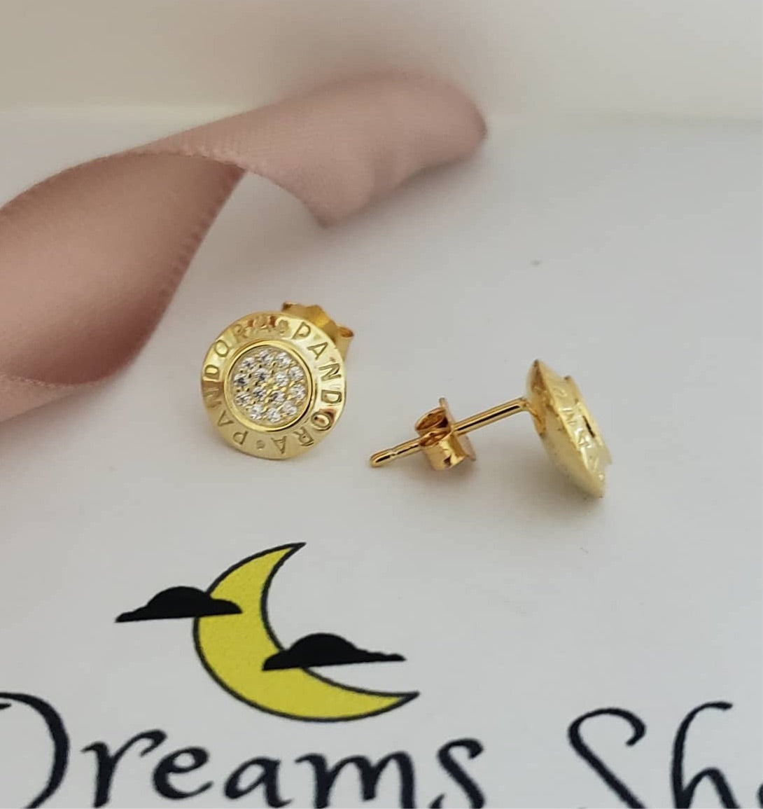 Aretes Logo Pandora Gold