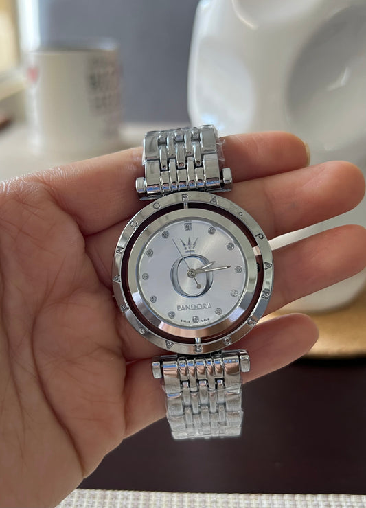 Reloj Dial Giratorio Silver