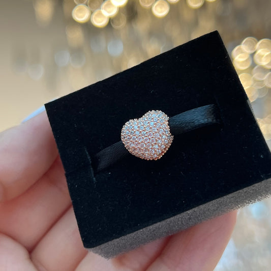 Clip Corazón Rose Gold