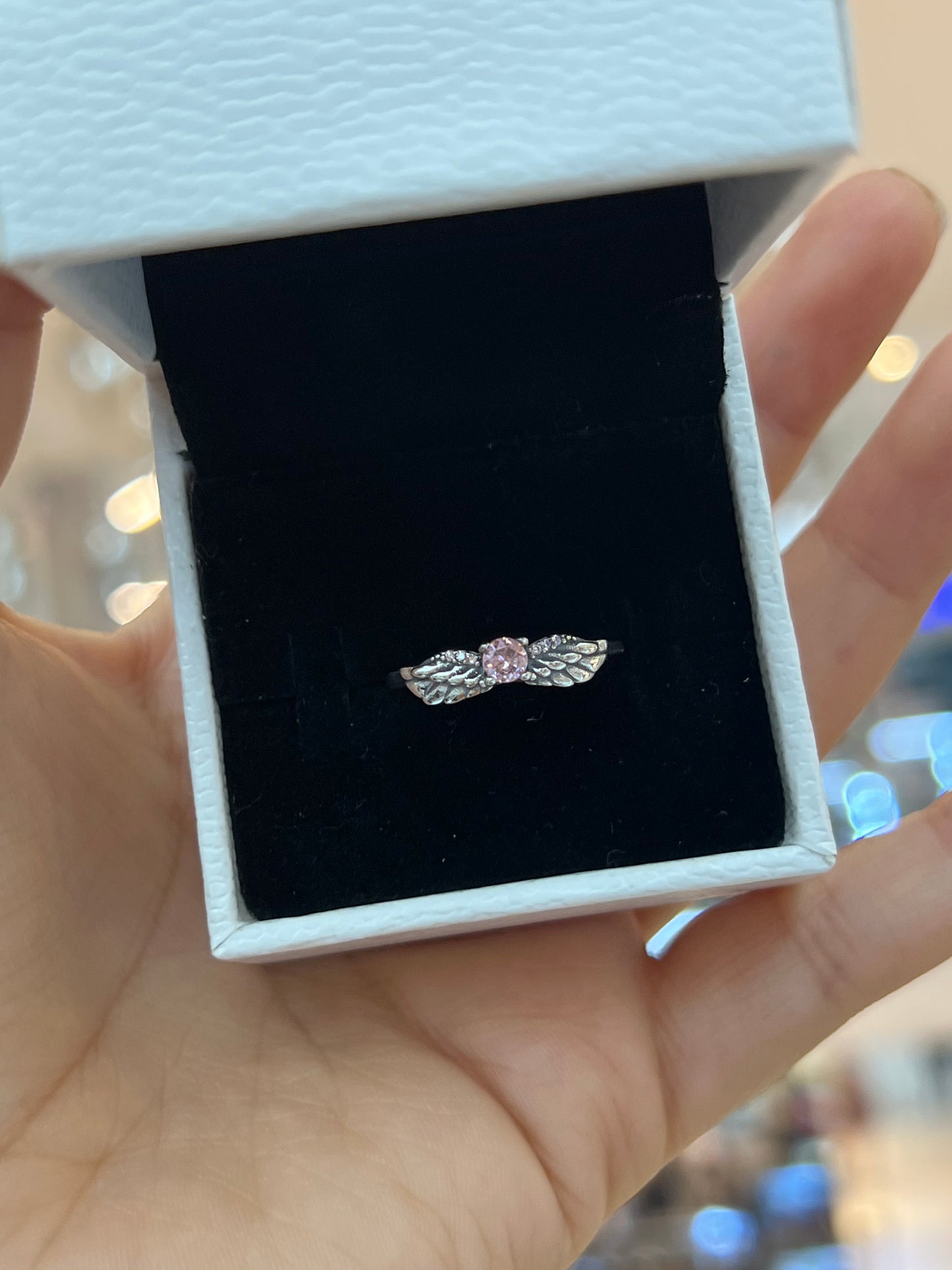 Anillo Alas de Ángel Brillante