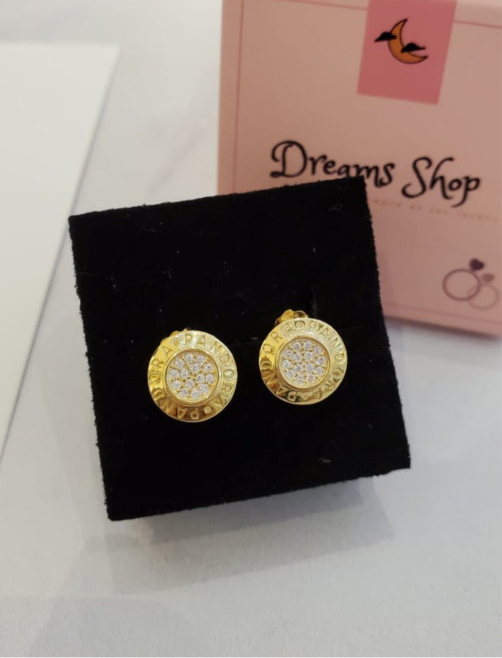 Aretes Logo Pandora Gold