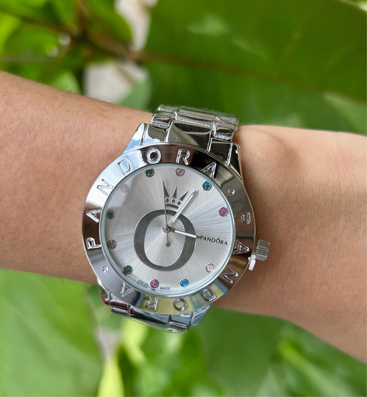 Reloj Logo Corona Silver