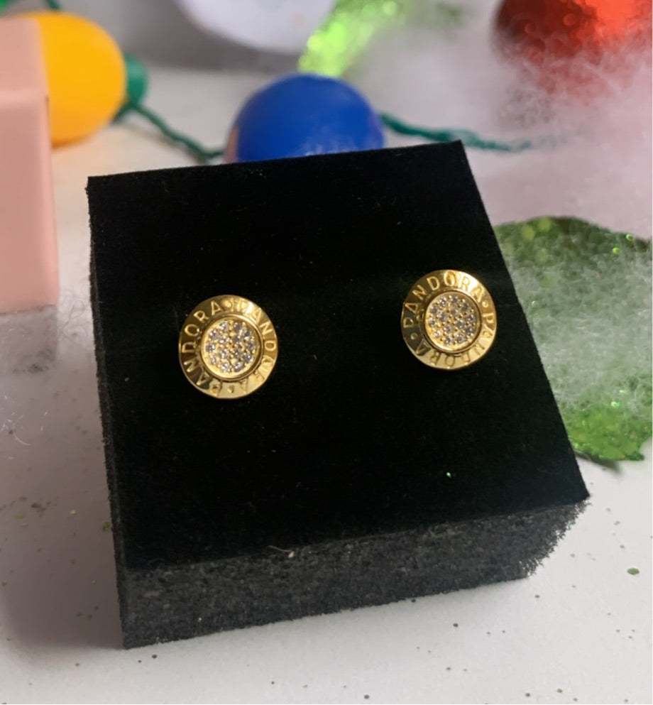 Aretes Logo Pandora Gold