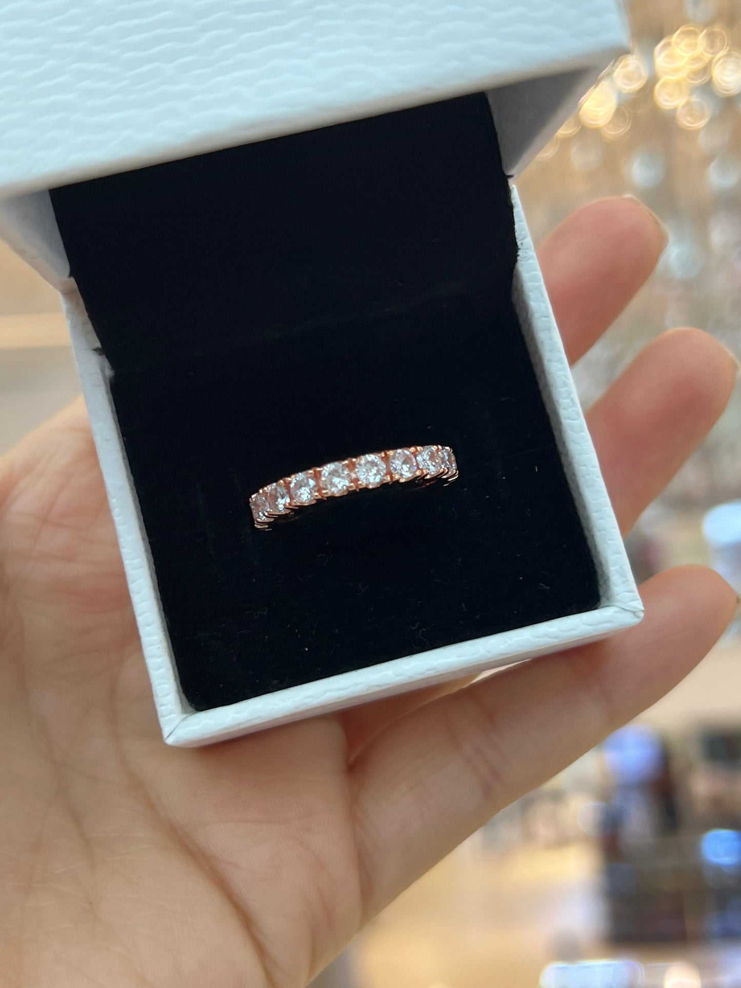 Anillo Eternity Brillante Rose Gold