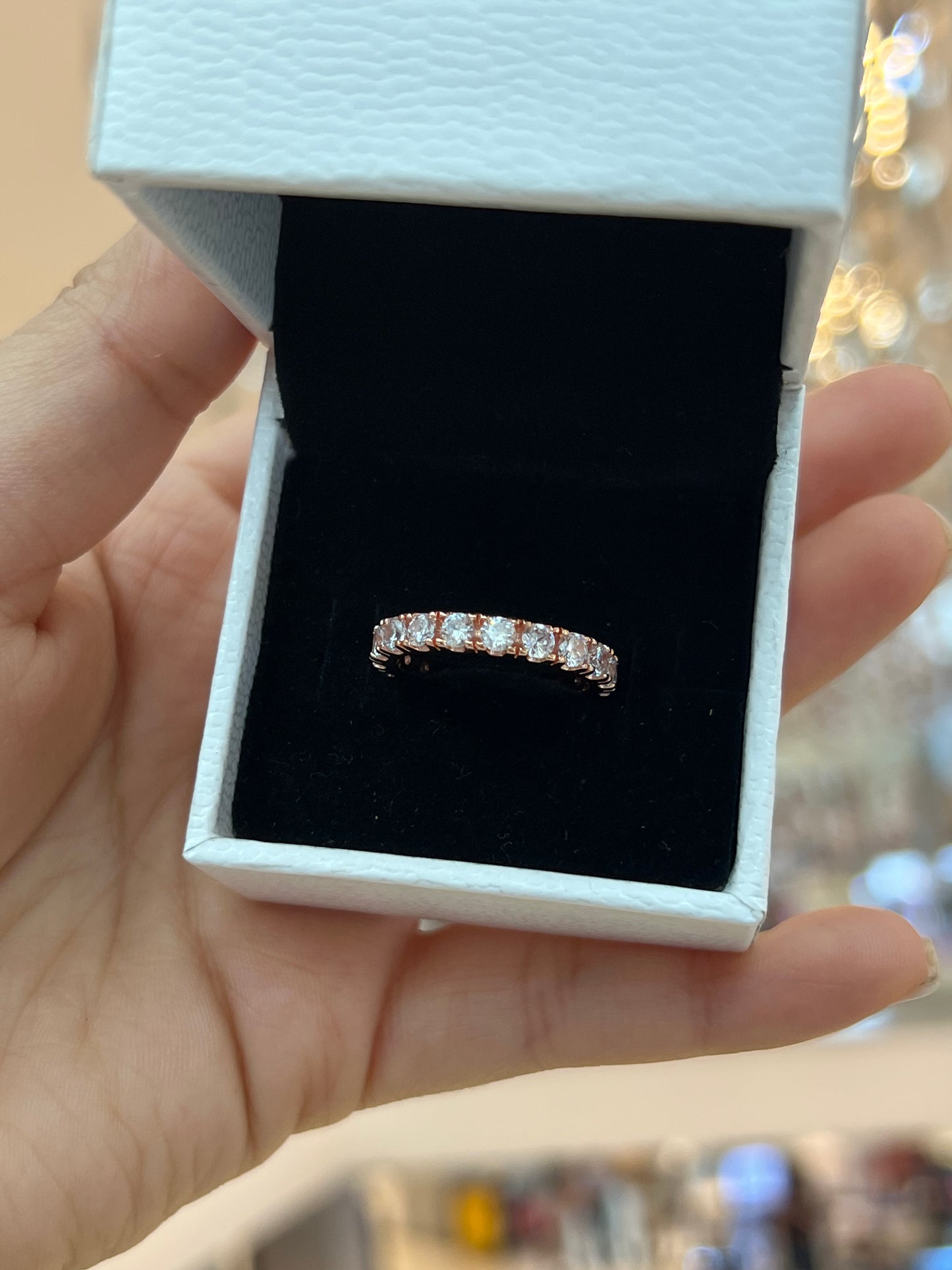 Anillo Eternity Brillante Rose Gold