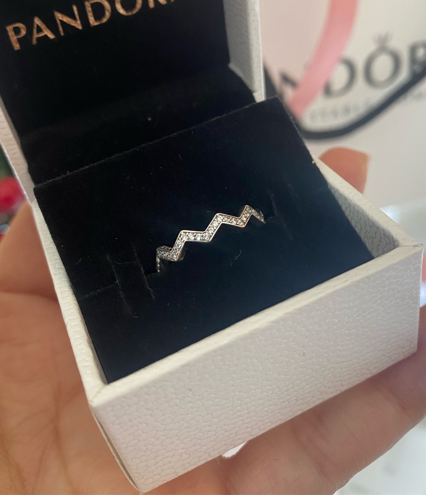 Anillo Zig Zag Brillante