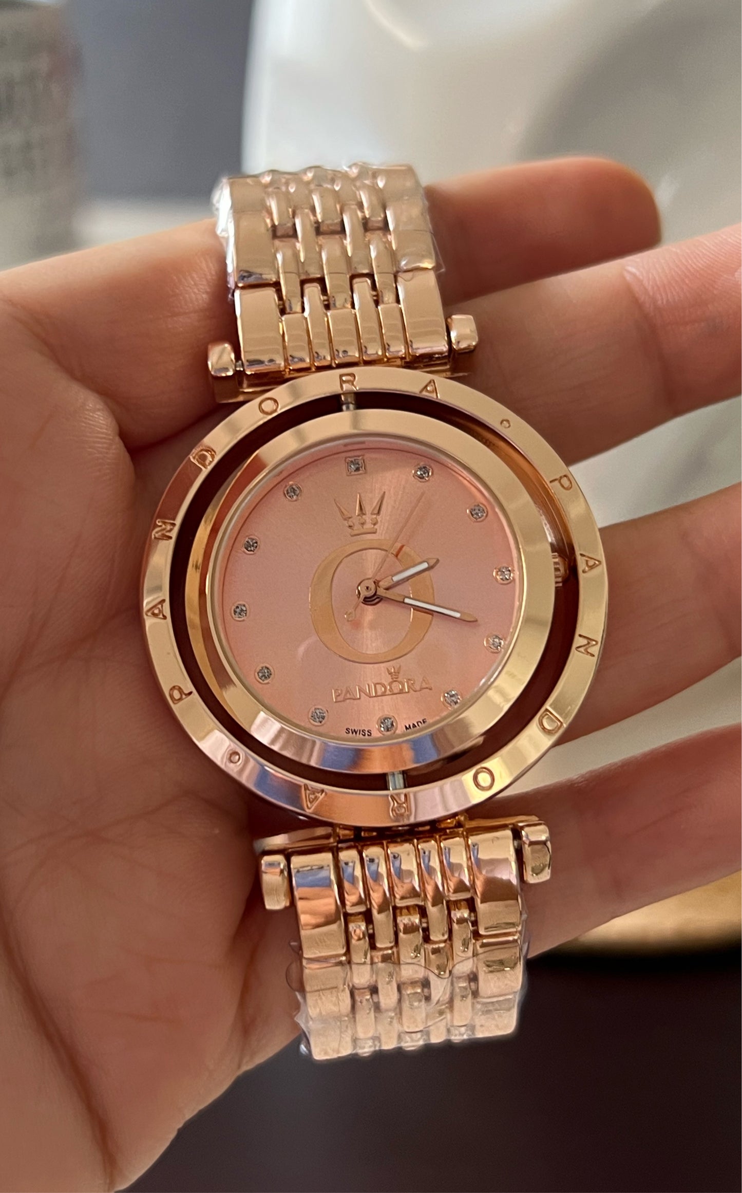 Reloj Dial Giratorio Rose Gold