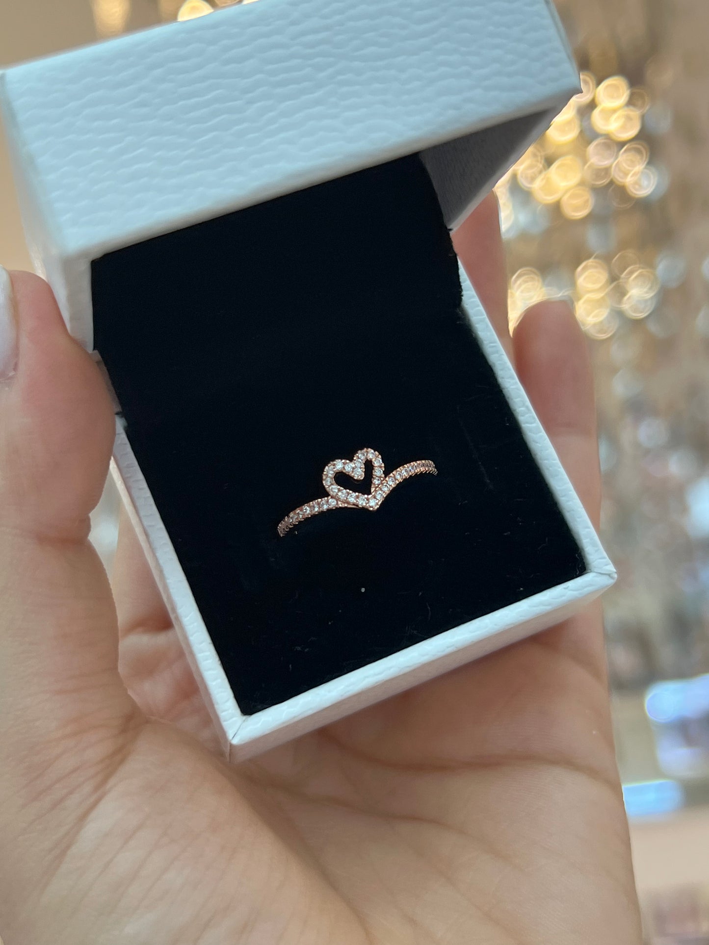 Anillo Corazón Espumoso Rose