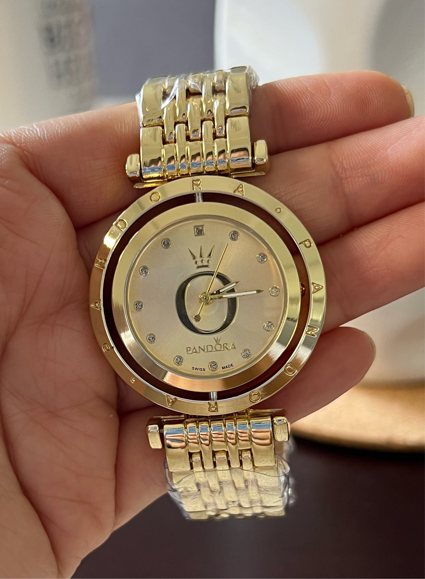 Reloj Dial Giratorio Gold