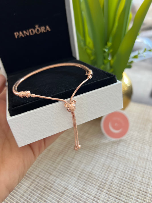 Brazalete Ajustable Cierre de Mickey Mouse - Rose Gold