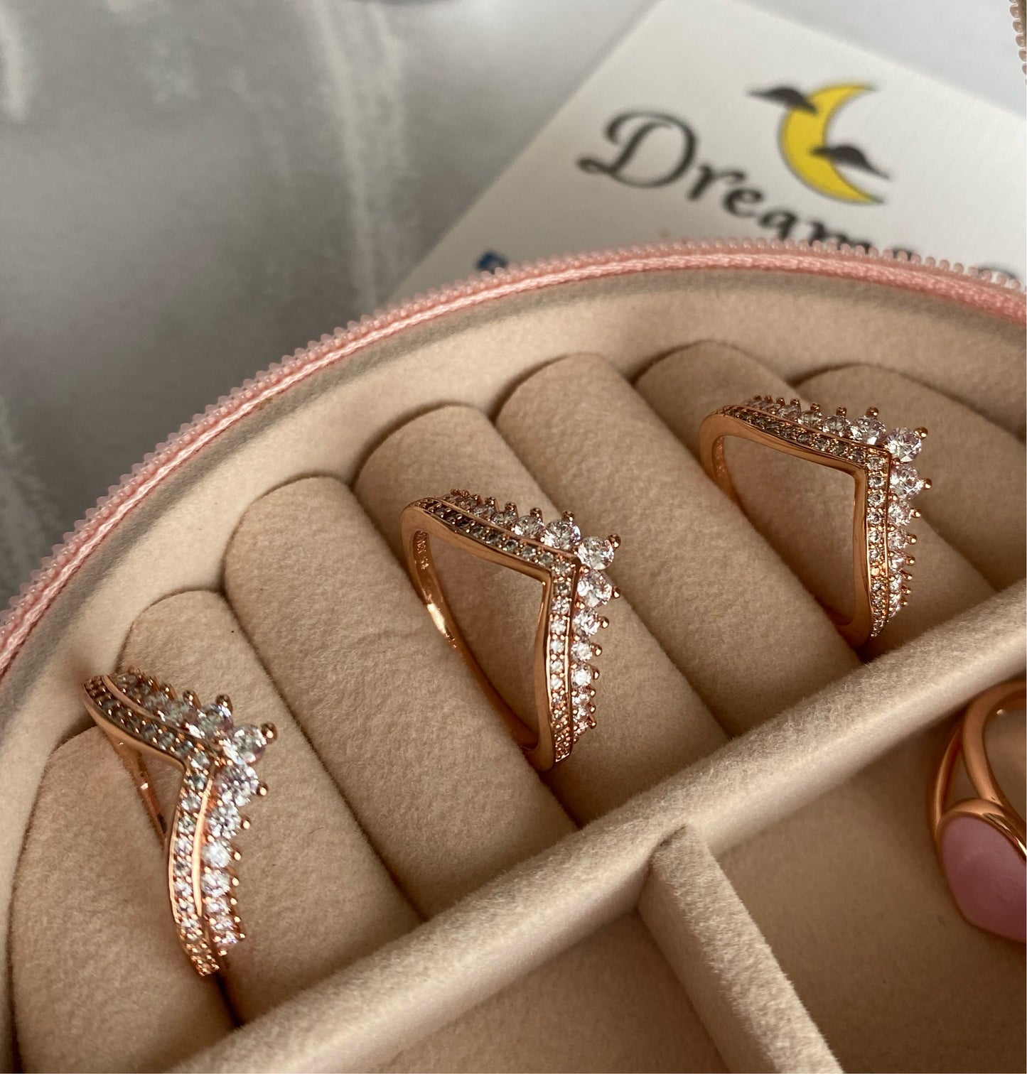 Anillo Tiara Deseo Rose Gold