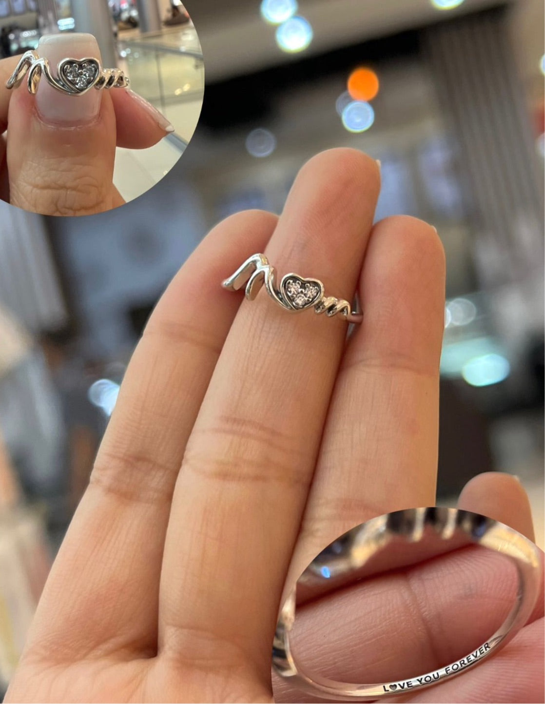 Anillo Corazón de Mamá