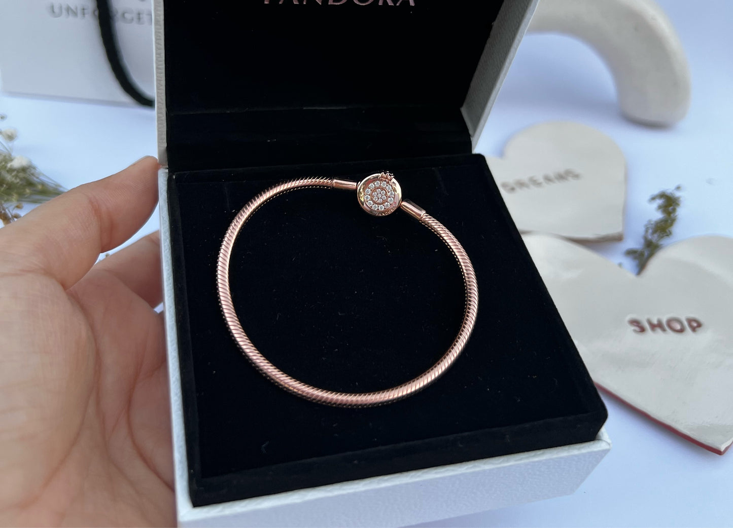 Brazalete Corona Brillante Rose Gold